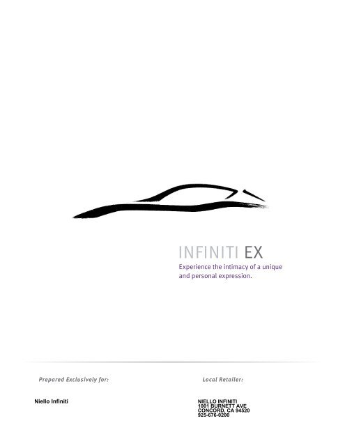 Infiniti EX e-Brochure - Niello.com Home