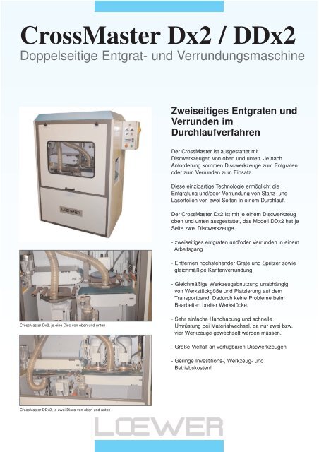 Loewer CrossMaster Dx2/DDx2 - TM Systeme+Maschinen
