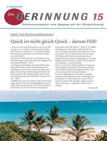 Die Gerinnung 15 - PDF Dokument - CoaguChek