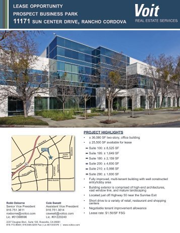 Prospect Business Park Brochure - Voit Real Estate Services