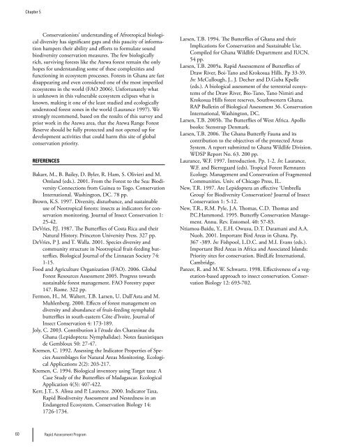 Rapid survey of the birds of the Atewa Range Forest Reserve, Ghana