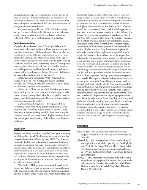 Rapid survey of the birds of the Atewa Range Forest Reserve, Ghana