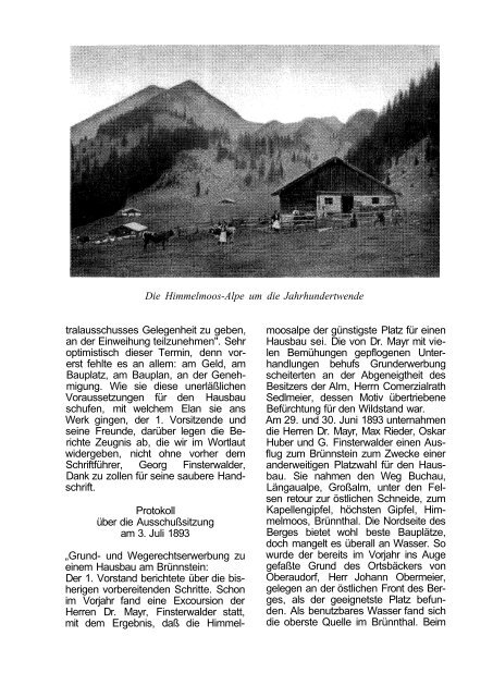Festschrift - Deutscher Alpenverein