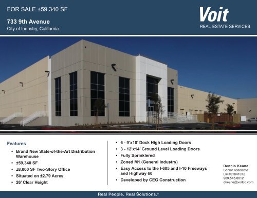9th Ave Brochure.pdf - Voit Real Estate Services