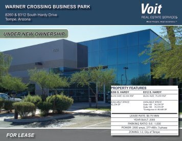 warner crossing business park - Voit Real Estate Services