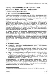 Zmiany w normie ISO/IEC 17025 â wydanie 2:2005 - Polskie ...