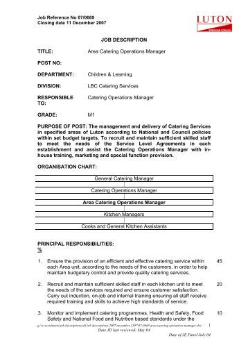 area manager job description