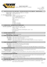 Read Safety Data Sheet (PDF) - Dolphin Sealants