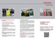 Testlabor-Flyer - DYNAMIS Batterien