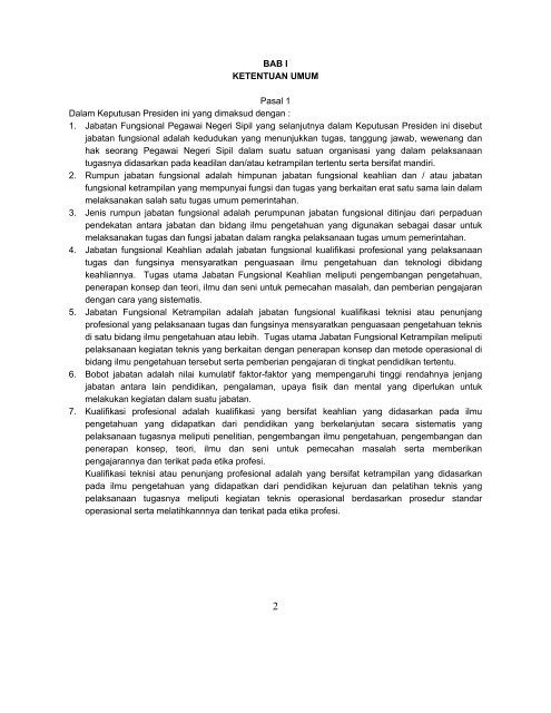 keputusan presiden republik indonesia nomor 87 tahun 1999