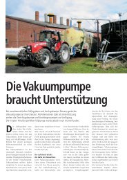 Die Vakuumpumpe braucht Unterstützung - Hadorns Gülletechnik