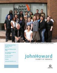 Staff of the John Howard Society of Toronto