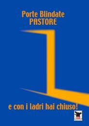 Porte Blindate PASTORE e con i ladri hai chiuso! - Pastore chiusure ...