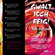 gwalt isch feig! - Stadtpolizei Winterthur