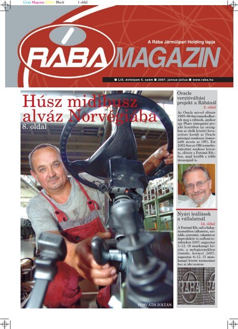 Magazin letÃ¶ltÃ©se PDF formÃ¡tumban - RÃBA JÃ¡rmÅ±ipari Holding Nyrt.