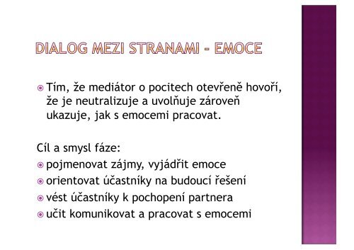 mediace (definice, oblasti, proces a fÃƒÂ¡ze)