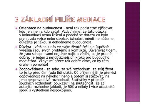 mediace (definice, oblasti, proces a fÃƒÂ¡ze)