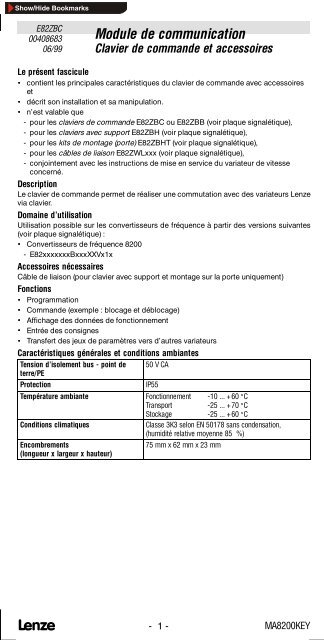 Variateurs Lenze 8200 - Metris-automation.com