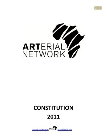 CONSTITUTION 2011 - Arterial Network