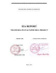 EIA Report Thanh Hoa Pulp and Paper Mill Project, Hanoi ... - OeKB