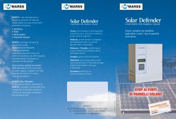 Scarica la brochure Solar Defender - Infobuildenergia.it