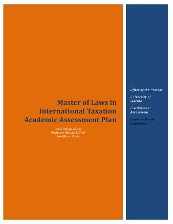 Master of Laws in International Taxation Academic ... - Fora