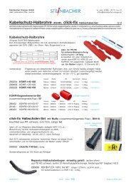 Kabelschutz-Halbrohre (KSHR) - Steinbacher Energie GmbH