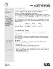 request for a payment from your investment solutions . - TIAA-CREF