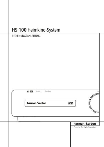 HS 100 Heimkino-System - Harman Kardon