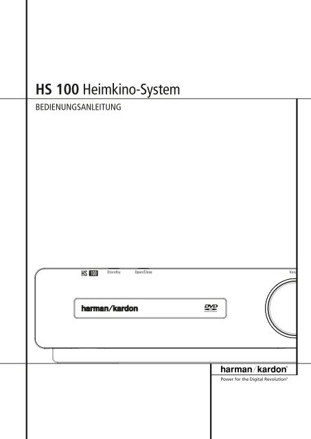 HS 100 Heimkino-System - Harman Kardon