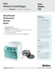 Hettich Centrifuges - Hettich Instruments