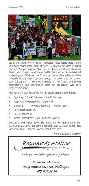 CLUB-INFO - SC DÃ¼dingen