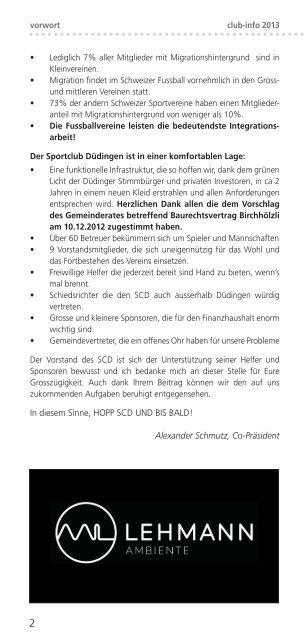 CLUB-INFO - SC DÃ¼dingen