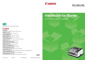 FAX-L100 Kurzanleitung_Fax_L100_120.pdf - canon.de
