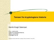 Temaer fra kryptologiens historie - Home page of Henrik Kragh ...