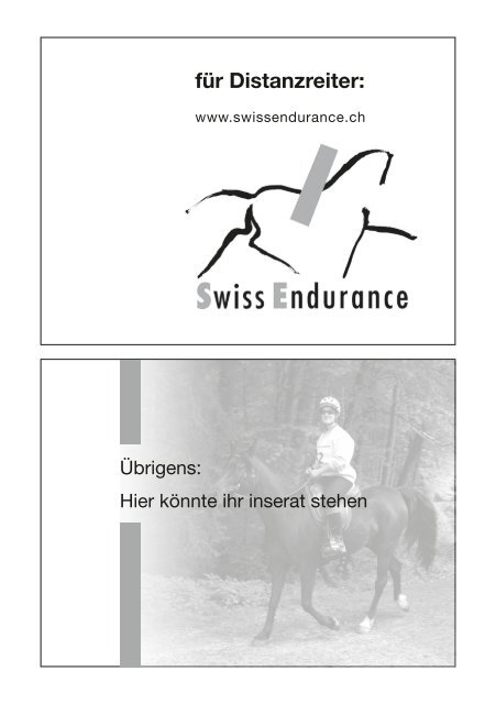 Nr. 3 | 2008 - bei swissendurance.ch!