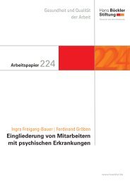 Eingliederung von Mitarbeitern mit psychischen Erkrankungen