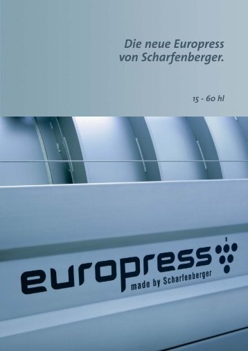 Die neue Europress von Scharfenberger. - Euromachines