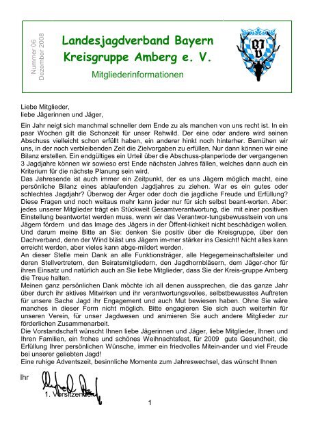 Landesjagdverband Bayern Kreisgruppe Amberg e.V.