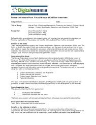 Research Consent Form: Focus Groups & End User Interviews