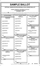 SAMPLE BALLOT