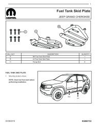Jeep Grand Cherokee Fuel Tank Skid Plate Installation ... - Jeep World