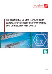 instrucciones de uso tÃ©cnicas para cadenas portacables de ...