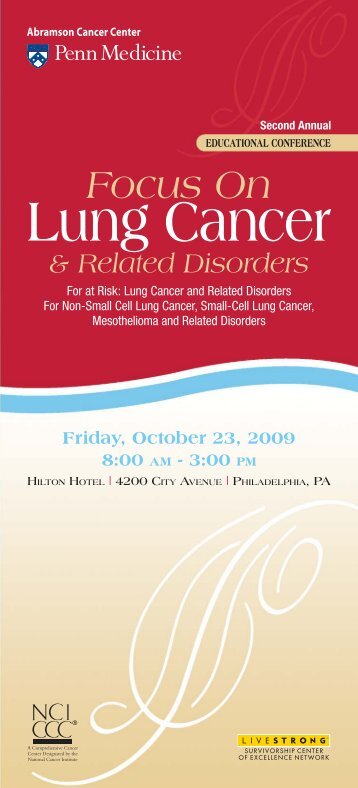 09 Lung Cancer Brochure.indd - Abramson Cancer Center