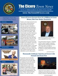 Click here to view the Cicero Town News - The Town of Cicero