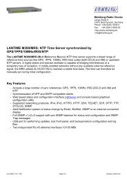 LANTIME M300/MRS: NTP Time Server synchronized by ... - Jtelec