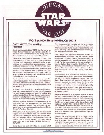 The Official Star Wars Fan Club Newsletter #4 - Jedi Temple Archives