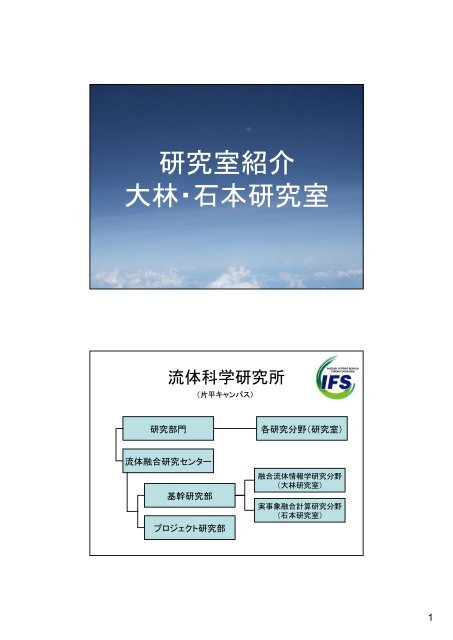 大林研紹介 - 東北大学 流体科学研究所