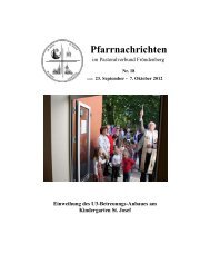 Pfarrnachrichten - Pastoralverbund Fröndenberg - Startseite