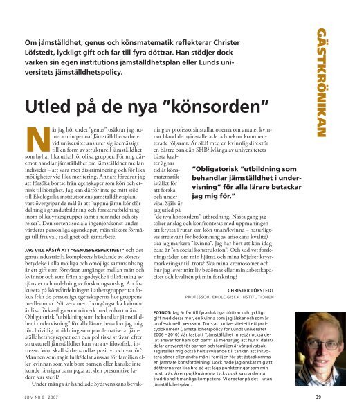 LUM nr 8 - 12 oktober (PDF, 3MB, Nytt fÃ¶nster) - Humanekologi ...